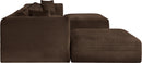 Shaggy - 6 Piece Modular Sectional With 2 Ottomans