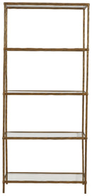 Ryandale - Bookcase - Antique Brass Finish