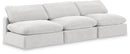 Comfy - Velvet Modular Armless Sofa 3 Seats