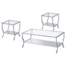 Saide - Glass Top Coffee And End Table Set