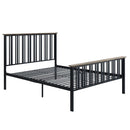 Zudora - Full Bed - Antique Oak & Black