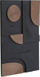 Element - 50" Mango Wood 4 Piece Wall Art - Natural