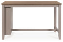 Harperfeld - 5 Pc. - Dining Table And 4 Barstools - Natural / Gray