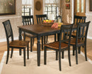 Owingsville - Rectangular Dining Room Table - Black / Brown