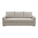 Leira - Sofa With Sleeper - Beige Linen