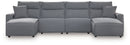 ModMax II - Salt And Pepper - Reclining Sectional