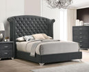 Melody - Upholstered Wingback Bed