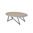 Allis - Coffee Table - Weathered Gray Oak & Metal