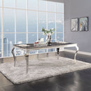 Fabiola - Dining Table - Black Glass Top & Stainless Steel