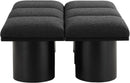 Pavilion - 6 Piece Modular Bench With Black Base