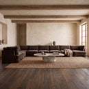 Hammond - Velvet Performance Fabric Upholstered 8 Piece L-Shaped Sectional