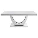 Kerwin - Rectangular Stone Top Dining Table - White