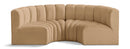 Arc - Velvet 4 Piece U-Shaped Modular Sofa