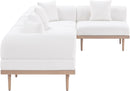 Laguna - 5 Piece 106.5" Upholstered Outdoor Patio Modular Sectional