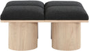 Pavilion - 4 Piece Modular Bench With Natural Base