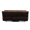 Jaylen - Motion Sofa - Toffee & Espresso Polished Microfiber