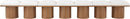 Pavilion - 7 Piece Modular Bench With Brown Base