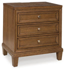 Jorlaina - Three Drawer Night Stand - Brown