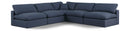 Comfy - 5 Piece Linen Modular Corner Armless Sectional
