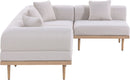Laguna - 4 Piece 106.5" Upholstered Outdoor Patio Modular Sectional
