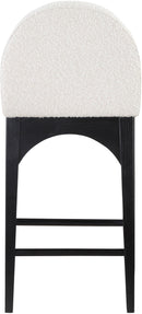 Waldorf - Boucle Stool With Black Legs
