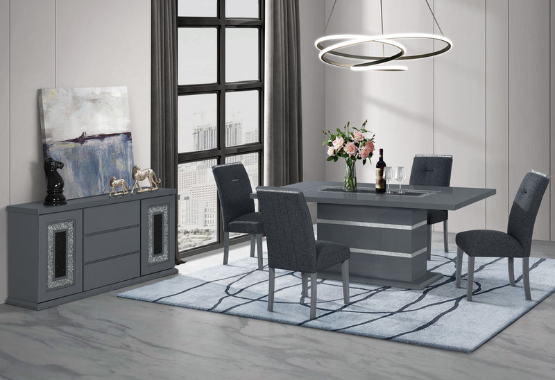 Monaco - Dining Table - Dark Gray