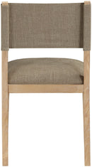 Avon - Linen Textured Performance Fabric Upholstered Dining Side Chair (Set of 2)