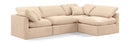 Indulge - Velvet 4 Piece Modular Sectional