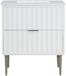 Modernist - Bathroom Vanity With Chrome Legs