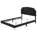 Zeena - Full Bed - Black Velvet