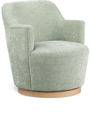 Clarita - Chenille Swivel Accent Chair