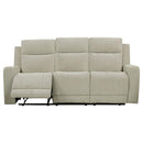 Kennett - Chenille Upholstered Power Reclining Sofa - Ivory