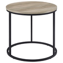 Lainey - Round Faux Marble Side End Table