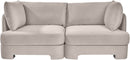 Hammond - Velvet Performance Fabric Upholstered 2 Piece Loveseat