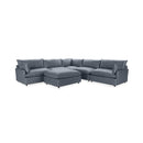 Caplan - 6 Piece Modular Sectional With Ottoman