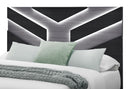Optimus - King Bed With LED - Black