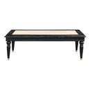 Tayden - Coffee Table With Marble Top - Marble Top & Black