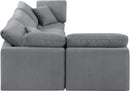 Indulge - Velvet 4 Piece Modular Sectional