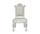 Vendome - Side Chair (Set of 2) - Synthetic Leather & Antique Pearl