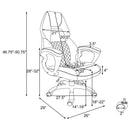 Bruce - Upholstered Adjustable Home Office Desk Chair