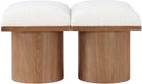 Pavilion - 2 Piece Modular Bench With Brown Base