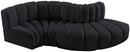 Arc - Velvet 4 Piece L-Shaped Modular Sofa