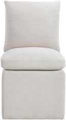 Nelori - Linen Textured Performance Fabric Upholstered Dining Chair (Set of 2)