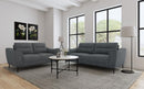 Nolan - 2 Piece Upholstered Sofa Set - Charcoal