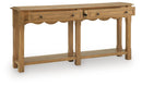 Whitmund - Console Sofa Table - Light Brown