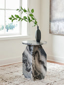 Wrenlane - Accent Table - Black / White / Taupe