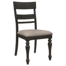 Bridget - Wood Dining Side Chair (Set of 2) - Charcoal