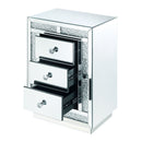 Mallika - Accent Table - Mirrored & Faux Crystals