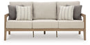 Hallow Creek - Sofa With Cushion - Driftwood