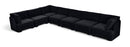 Hammond - Velvet Performance Fabric Upholstered 7 Piece Sectional